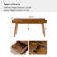 Bureau d'écriture Mid-Century avec prises intégrées Virma-422920018