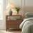 Vlad Scallop 2 Drawer Nightstand, Medium Brown-215842803