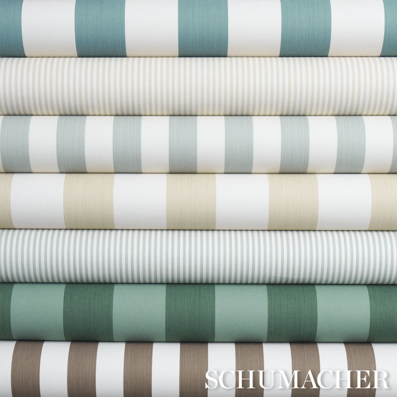 Edwin Stripe Medium Wallpaper, Brown