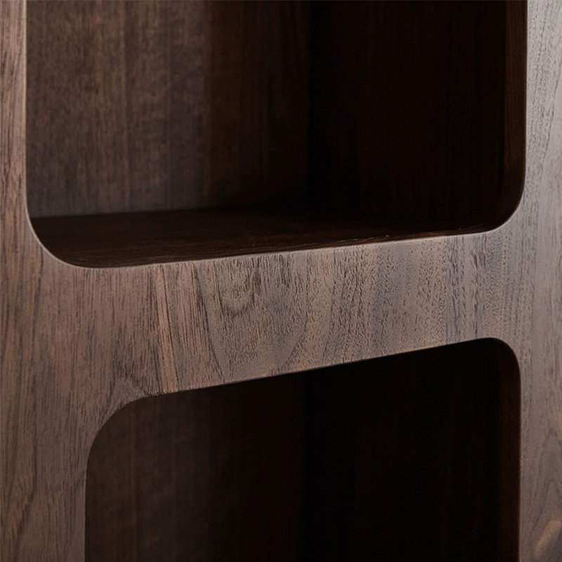 Bibliothèque de luxe en bois massif de style américain