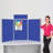 Free-Standing Reversible Bulletin Board 110cm H x 180cm W-37067416