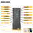 Low Profile Caged Ceiling Fan With Lights Remote Control, Embedded Modern Industrial Ceiling Fan-307561950