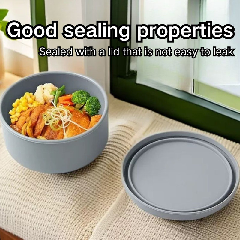 Paquet de 4 contenants en silicone pour aliments, Bleu
