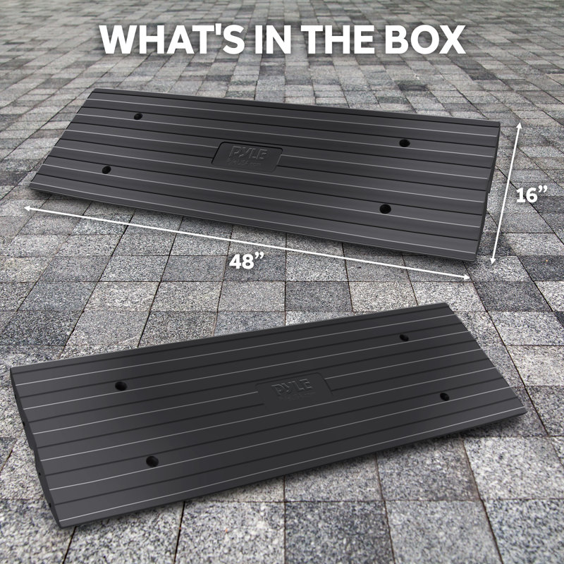Pyle Rubber 48.23'' L Threshold Ramp