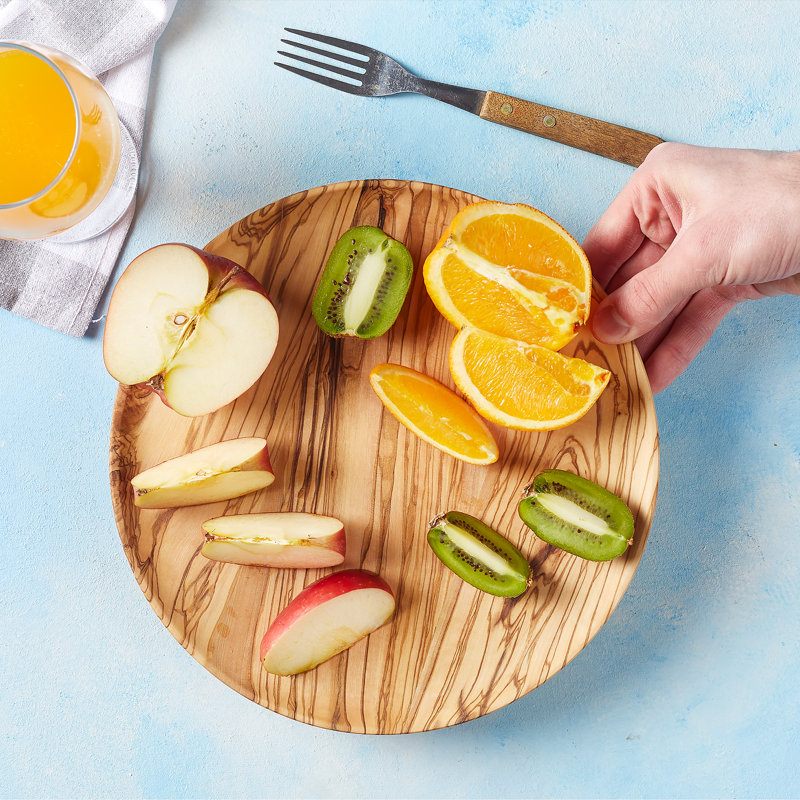 Crystalia USA Wood Platter