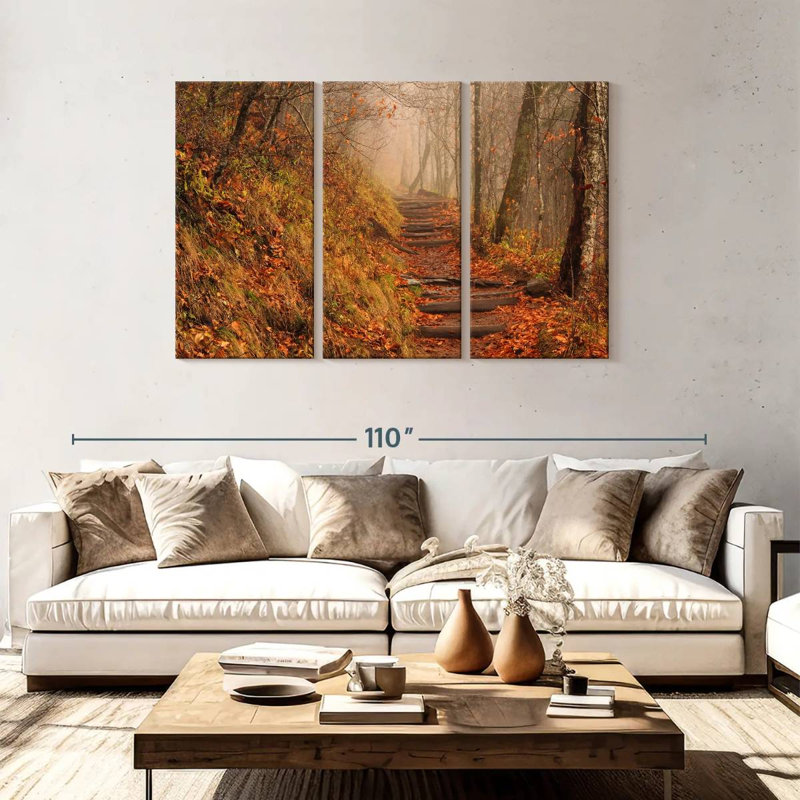 Alvord Misty Autumn Appalachian Trail, 48" H x 74" W
