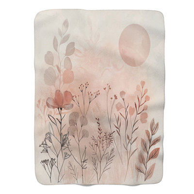 Couverture sherpa de qualité supérieure Blush