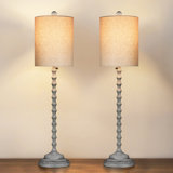 Pavanjit Buffet Lamps Table Lamps Unique Artistic Design Shade for Console Table at Landing Erea, Entryway, Buffet or Sideboard Table at Dinning Room
