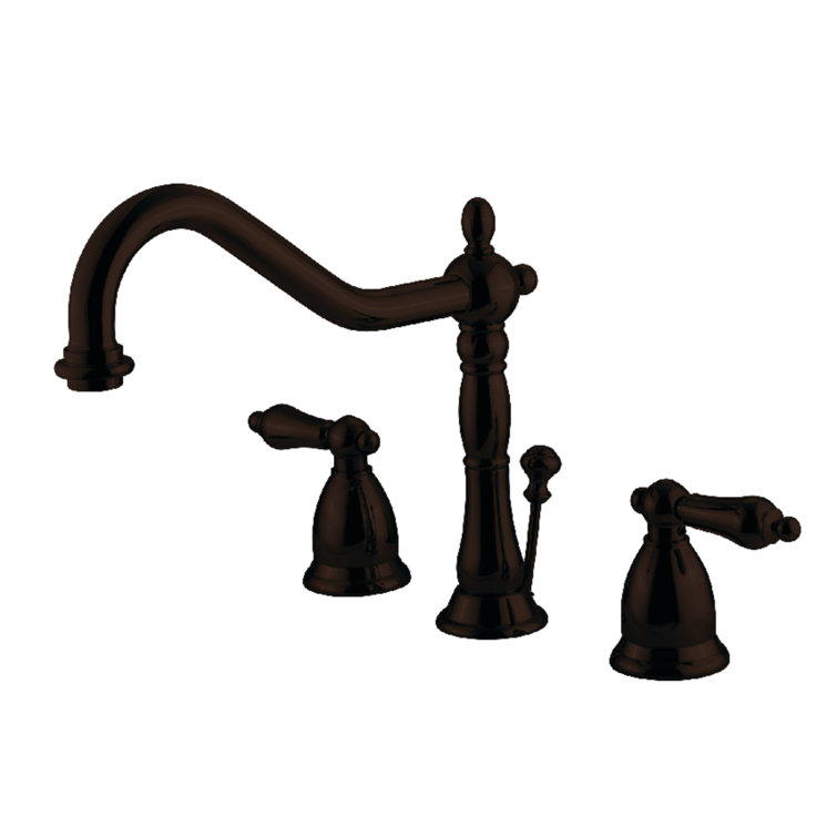 Heritage Widespread Bathroom Faucet with Drain Assembly