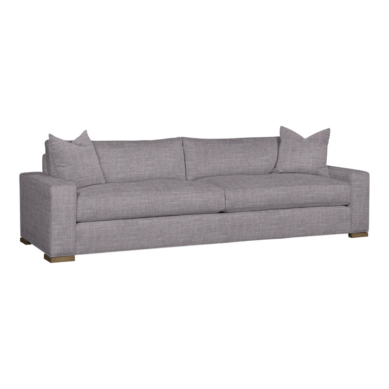 Paxton 109" Two Seat Extended Sofa, Nomad Slate Crypton® Chenille, Hampton
