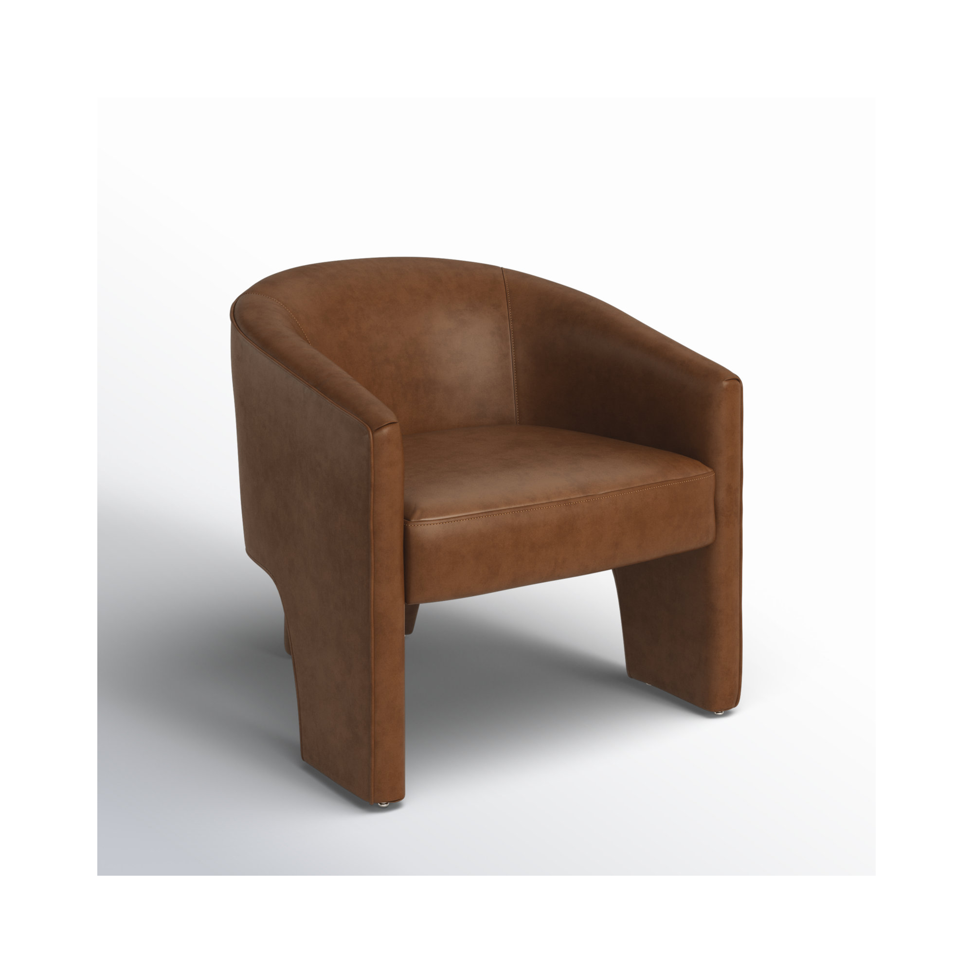 Brayson Upholstered Barrel Chair, Heirloom Sienna