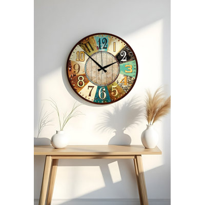 Elegant Decorative MDF Clock, 19.7 x 19.7 inches | 100% MDF, Thickness: 0.2 inches | Perfect for Home or Office Decor, Stylish Design, Adds a Modern Touch to Any Room