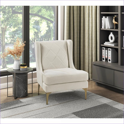 Fauteuil d'appoint à oreilles en chenille moderne brun taupe brun taupe pour adultes, 1 pièce
