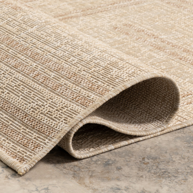Asuka Geometric Indoor/Outdoor Area Rug, Rectangle 4' x 6'