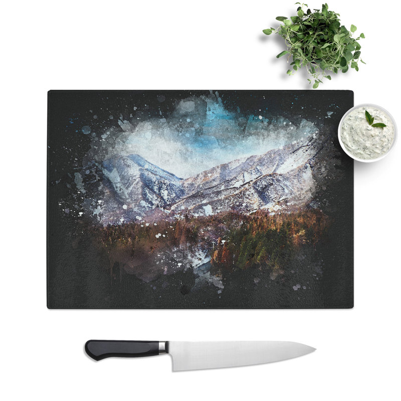 Mountain View Vol.7 Paint Splash Chopping Board, 20cm W x 28.5cm L