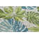 Leaves Turquoise/Green Indoor/Outdoor Rug
