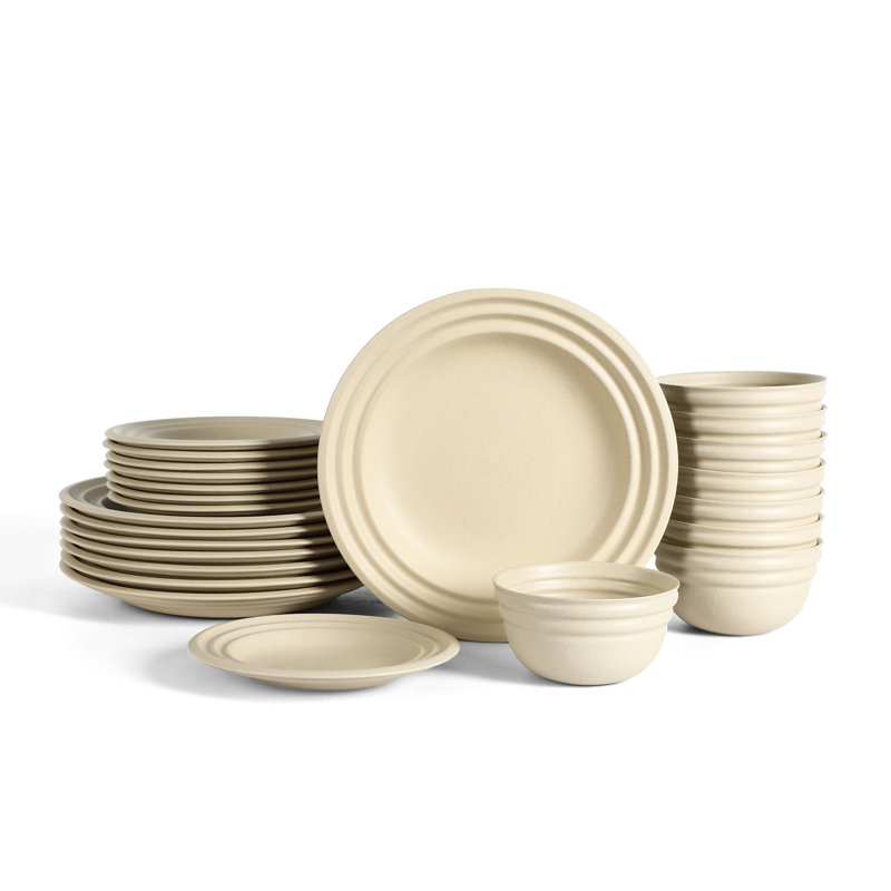 Stone Lain Zen 24-Piece Dinnerware Set Stoneware