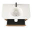 Ensemble de meuble-lavabo mural 36 po avec lavabo en marbre artificiel Arcora-737059382