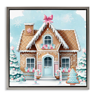 Art mural sur toile Fancy Gingerbread House par Nicole DeCamp