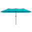 Large Patio Umbrella For 6-8 Person Rectangular/Oval Table, 12 Ribs Rustproof Steel Frame, Uv Protected Waterproof, Easy Crank Lift-942247976-942247958