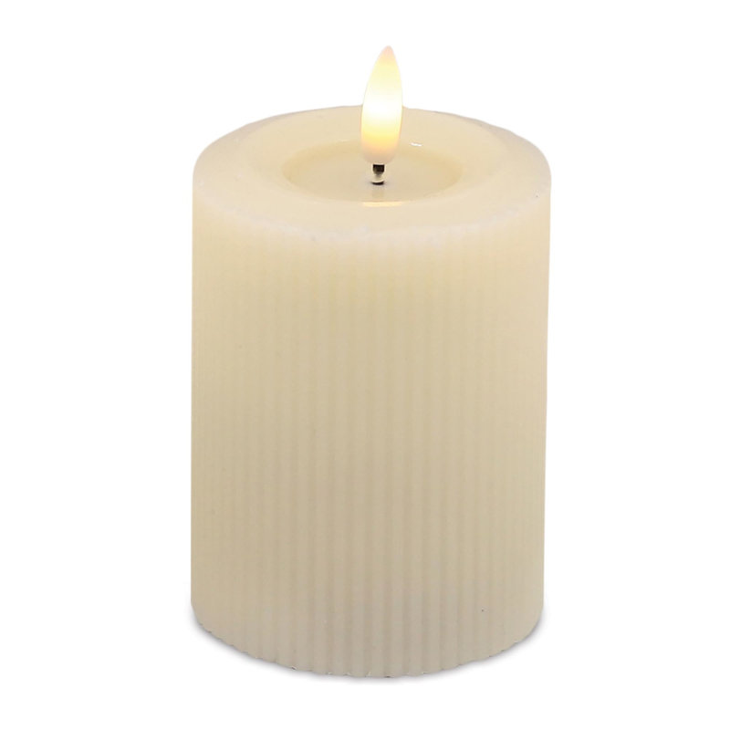 Bougie DEL FIA Wick (ensemble de 2), P 3 po x H 4 po