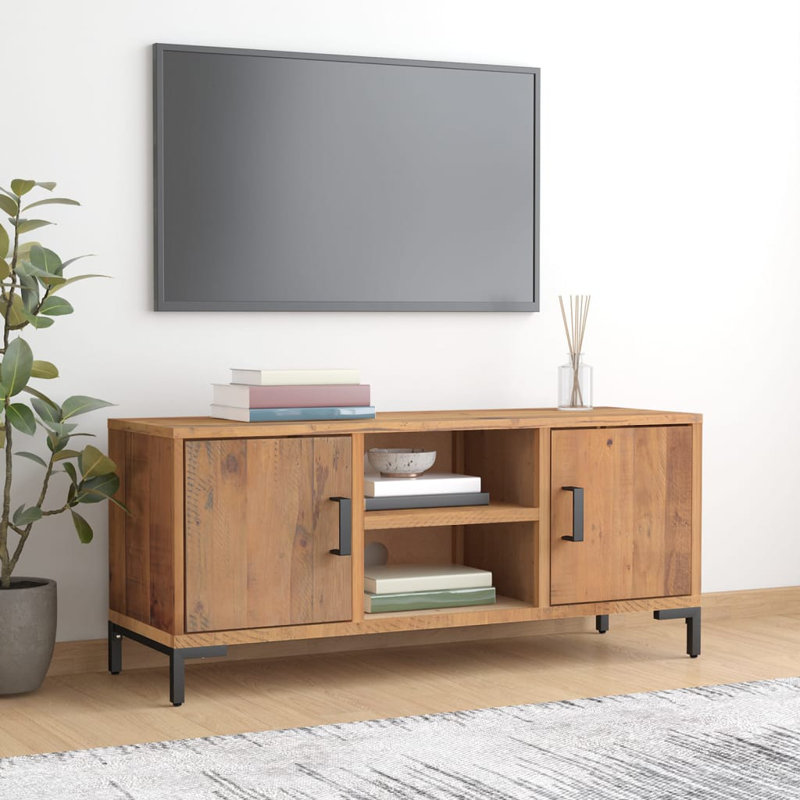 Bullrush Unfinished TV Stand for TVs up to 49", Brown