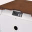 Table de chevet 3 tiroirs blanche Zefirino-934609943