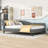 Wood Upholstered Daybed with Legs and Backrest-1715116211-1715116210