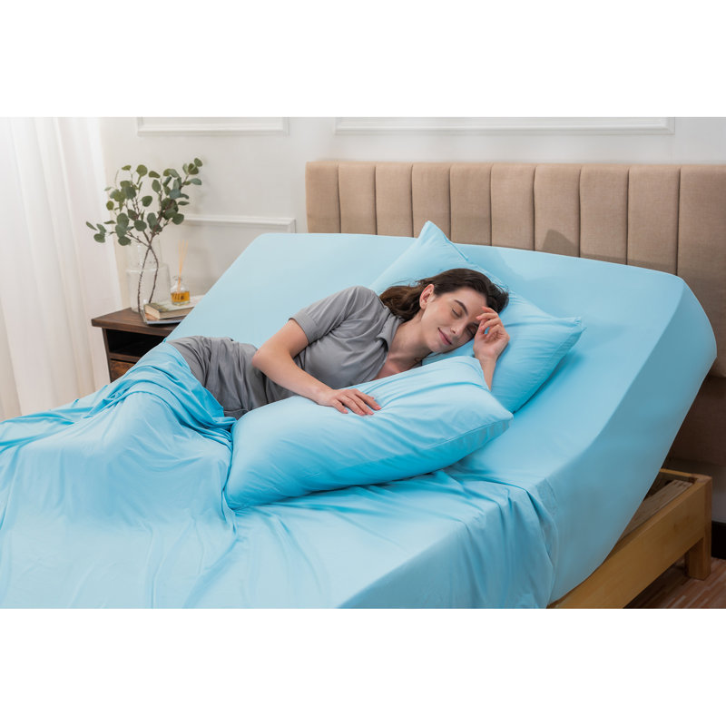 REST Evercool® 4-Piece Cooling Sheet Set – Award Winning, Breathable Moisture-Wicking Bed Sheets with Ionic+ Self-Cleaning Fabric, Ultra-Soft & Deep Pocket Fitted Sheet for Hot Sleepers, Machine Washable