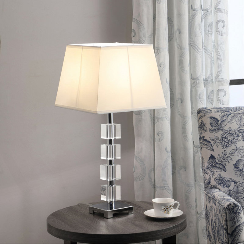 Lampe de table en cristal 25 "Wendi Glam