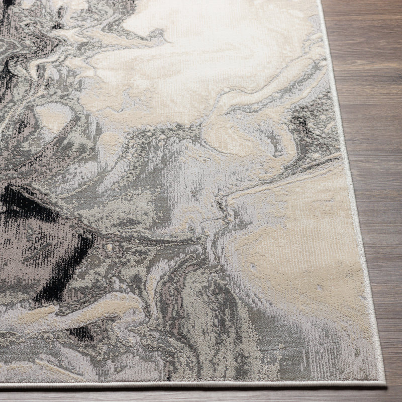Abstract Indoor Rug, Rectangle 4'3" x 5'11"