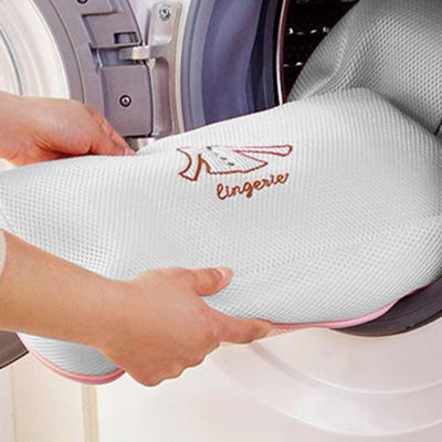 Haven Heavy Duty Zippered Mesh Laundry Bag Reinforced Coat Wash Bag White