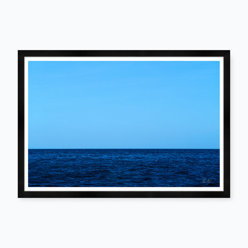 Two Shades Of Blue On The Horizon Print by Tim Klein
