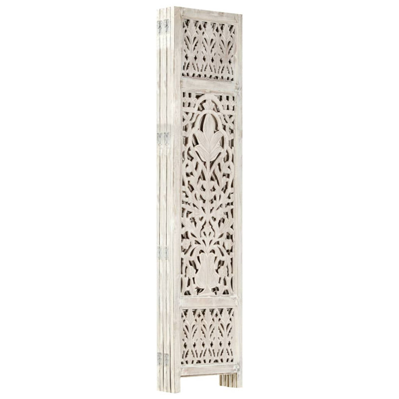 Blondell 165cm H Folding Room Divider, 5, White
