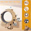 Indoor Cat Activity - Encourages Physical Movement Wheel For Playtime Withstands Daily Use