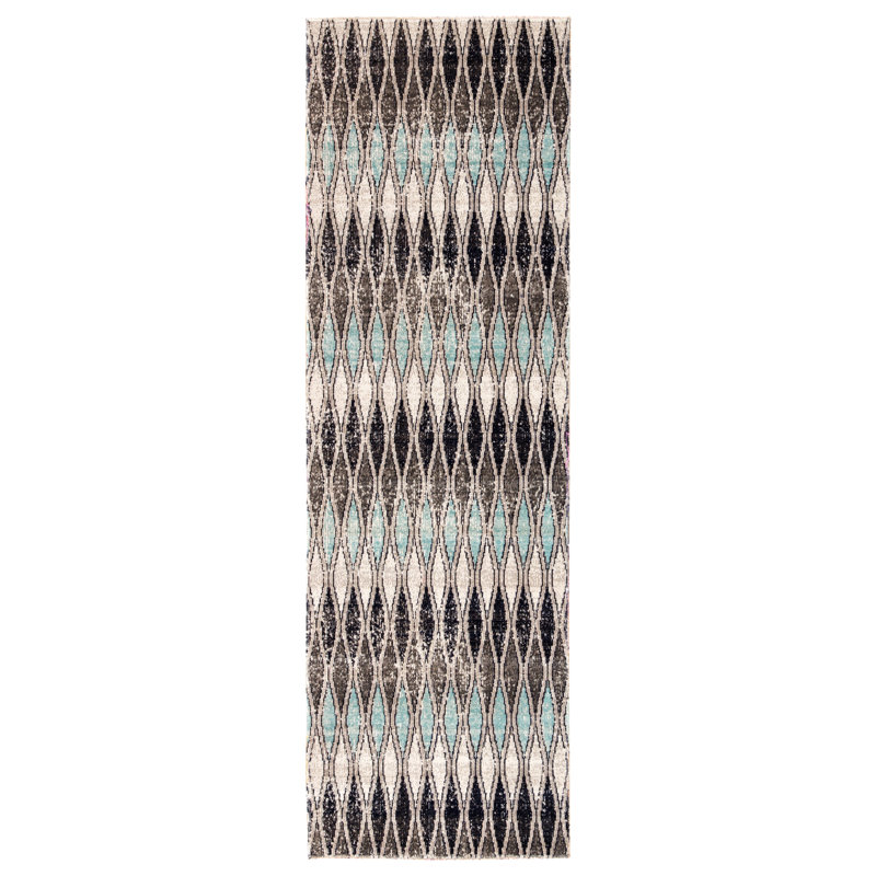 Boswell Geometric Indoor / Outdoor Rug, Rectangle 10' x 14'