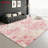 Sakura Blossom Area Rug, Art Design, Pink Floral Pattern, Machine Washable Non Slip, Indoor Decor for Living Room Bedroom Entryway Front Door Kitchen Balcony Apartment Cozy Home-129037004