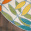 Tapis d'intérieur / extérieur à motif floral vert / bleu / jaune / orange Leonhardt-383187456