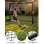 But de soccer portatif 8 pi x 5 pi - Cadre d'entraînement en acier robuste avec installation facile et filet résistant aux intempéries