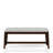 Backless Upholstered Dining Bench Mid-Century Seating
