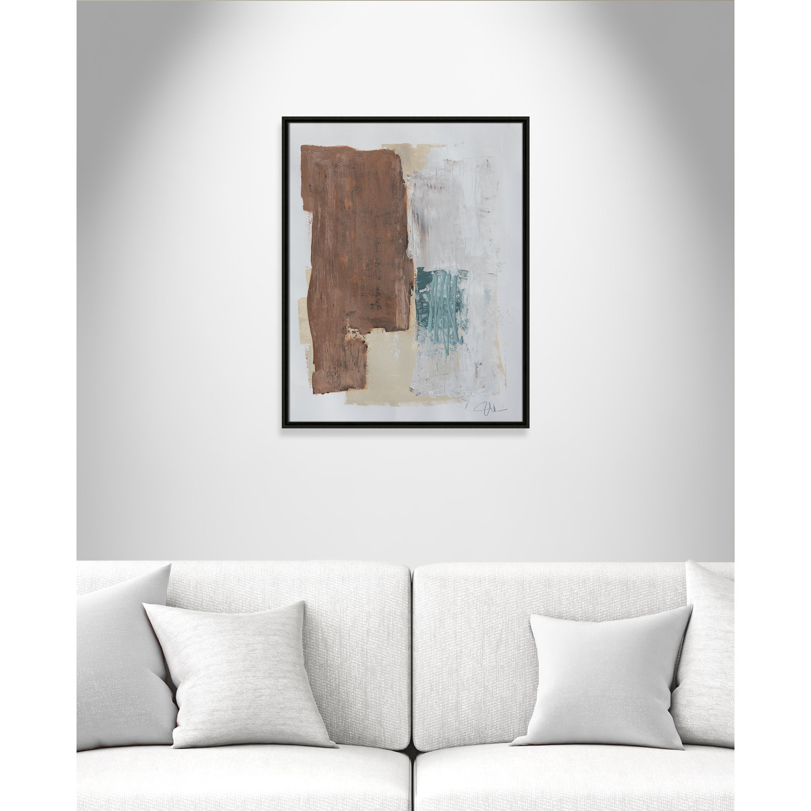 Together We Work I Print, Espresso Framed, 29.5'' H x 23.5'' W x 2'' D
