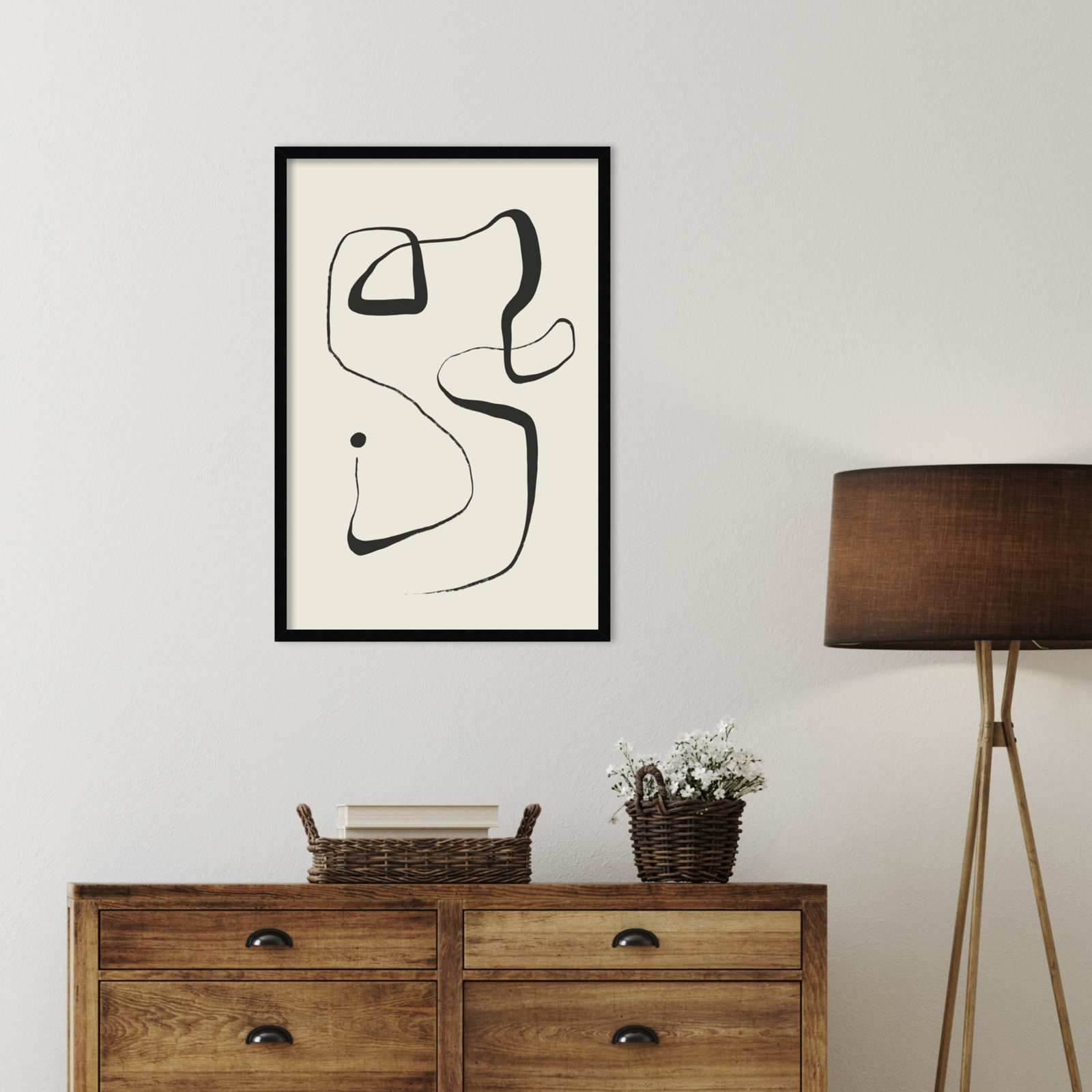 Galya "The Point" Print by Treechild, Black, 33" H x 23" W