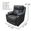 Fauteuil inclinable en cuir mural-98468254