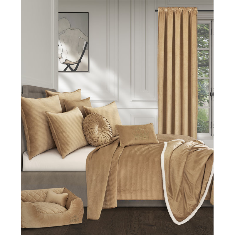 Townsend - Courtepointe double / grand 3 pièces Ensemble de courtepointe, Courtepointe grand + 2 couvre-oreillers standard