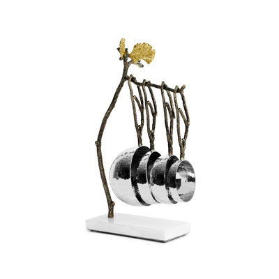 Michael Aram Butterfly Ginkgo 5 -Piece Marble and Stainless Steel Stainless Steel Measuring Cup Set
