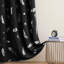 2‑Panel Blackout Curtains, Silver Foil Feather Print-1823014098-1823014096