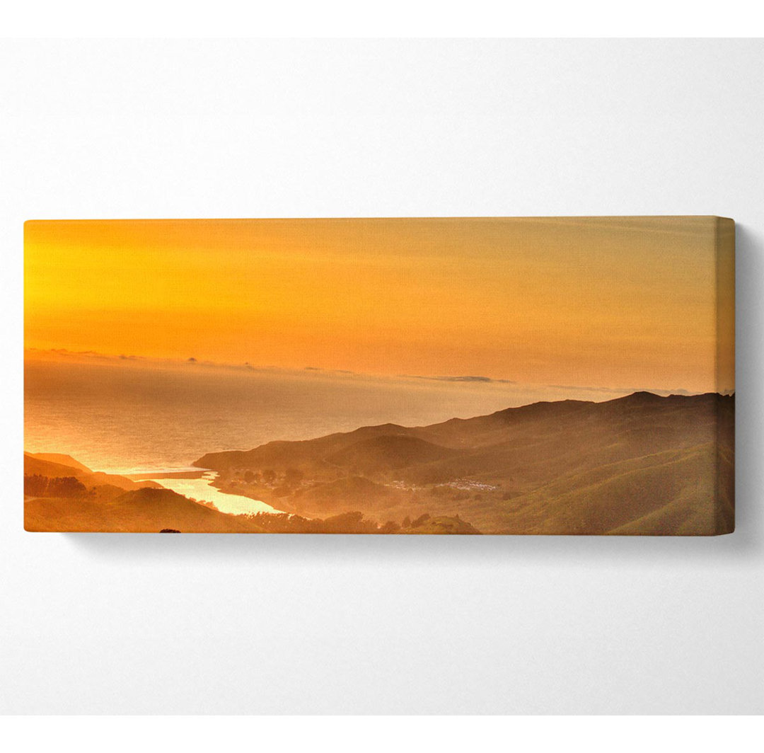 San Francisco Ocean Mist - Panorama-Kunstdrucke auf Leinwand gerollt