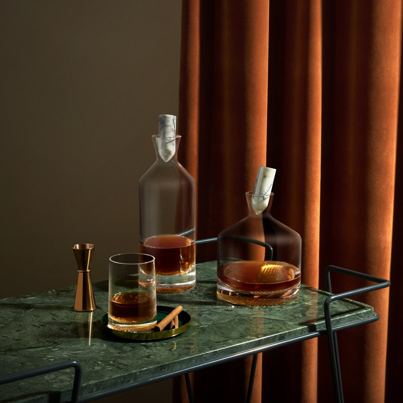 Alba Whiskey Lead Free Crystal Glasses, 13.25 Oz