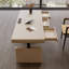 Bureau blanc rectangulaire en bois manufacturé-1993120384
