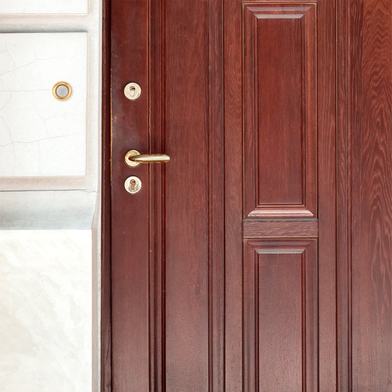Brass Rim Push Button Doorbell